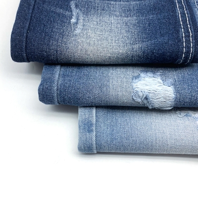 GX-AF  S21B1039-3  Width: 176-178cm  Weight: 8.5OZ  Shrinkage: Warp: 7-8%, Weft: 2-3%  Weave: Left-hand twill  Composition: 83% Cotton, 5.5% Tencel , 11.5% Rayon front view